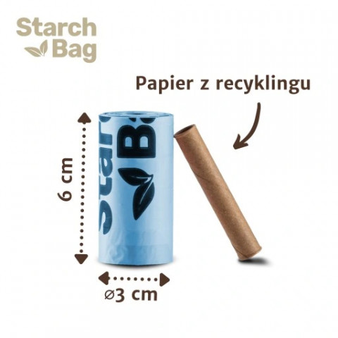 STARCHBAG BIO kompostierbare Kotbeutel schwarz – 8x15 Stück - Fotogalerie 7