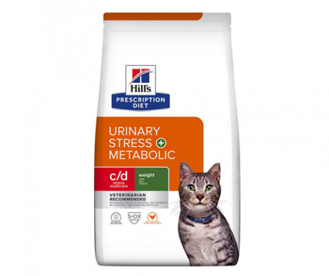 HILL'S Feline c/d Urinary Stress + Metabolic - Trockenfutter für Katzen - 3 kg - Fotogalerie 1