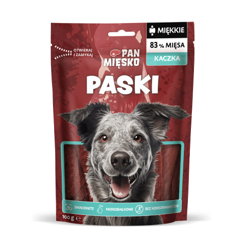 PAN MIĘSKO Streifen Ente - Hundesnack - 100 g - Fotogalerie 1