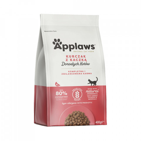APPLAWS Adult Chicken with duck - trockenfutter für Katzen - 400g - Fotogalerie 1