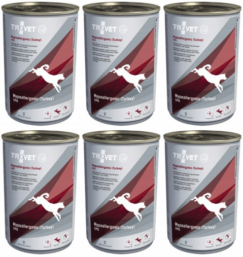 TROVET Hypoallergenic TPD mit Pute - Nassfutter für Hunde - 6x400g - Fotogalerie 1