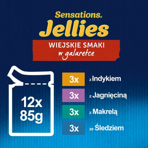  Purina Felix Sensations Mix Truthahn, Makrele, Lamm, Hering - Katzen Nassfutter - 12x85 g - Fotogalerie 10
