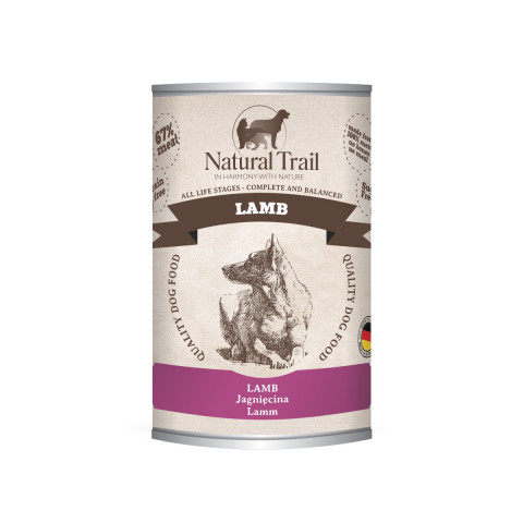 NATURAL TRAIL Lamm - Nassfutter für Hunde - 400g - Fotogalerie 1