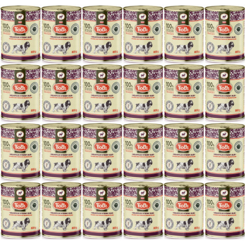 FOLK Großpolnisches exquisites Hirschfleisch – Nassfutter für Hunde – 24x800g - Fotogalerie 1