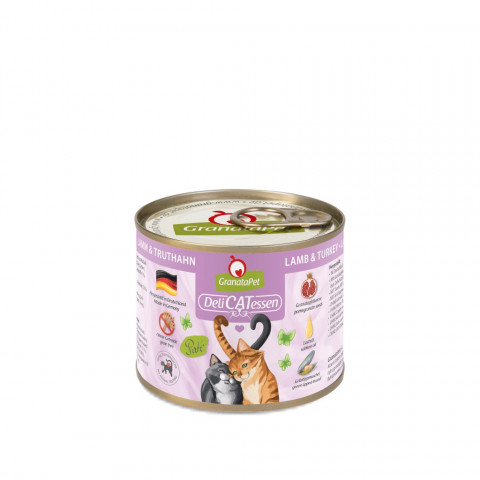 GRANATAPET DeliCATessen Lamb and turkey - nassfutter für Katzen - 200g - Fotogalerie 1