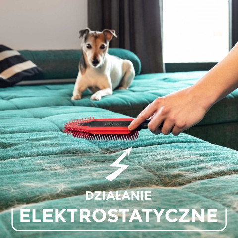 VILEDA Pet Pro Elektrostatischer Bürste für Tierhaare und Haare + GRATIS! Vileda PET PRO Mikrofasertuch M 70x45 cm - Fotogalerie 20