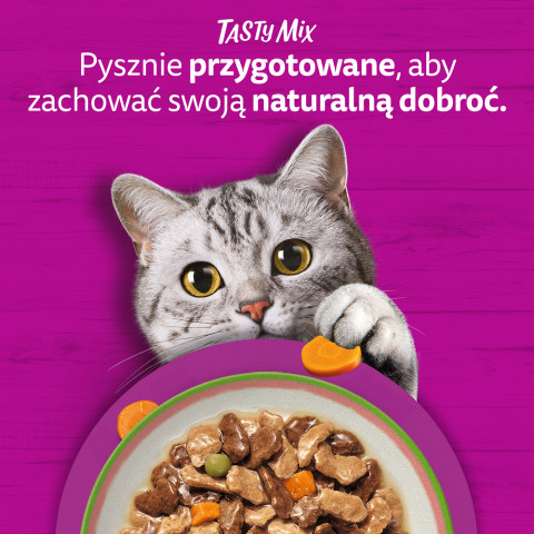 WHISKAS Tasty Mix Auswahl des Küchenchefs in Sauce – Nassfutter für Katzen – 40x85g - Fotogalerie 5