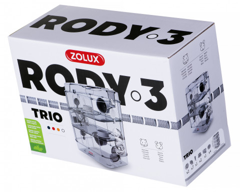 ZOLUX Rody3 Trio Weiß - Käfig für Nager - 1 Stück - Fotogalerie 17