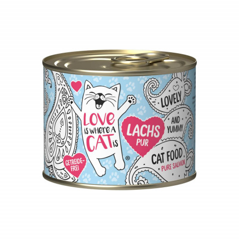 LOVE IS WHERE A CAT IS® Salmon - nassfutter für Katzen - 190g - Fotogalerie 1