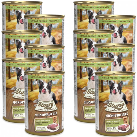 STUZZY Monoprotein Kalb – Nassfutter für Hunde – 12x400g - Fotogalerie 1