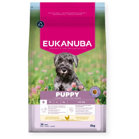 EUKANUBA Puppy Small Rich in chicken - trockenfutter für Hunde - 3kg - Fotogalerie 1