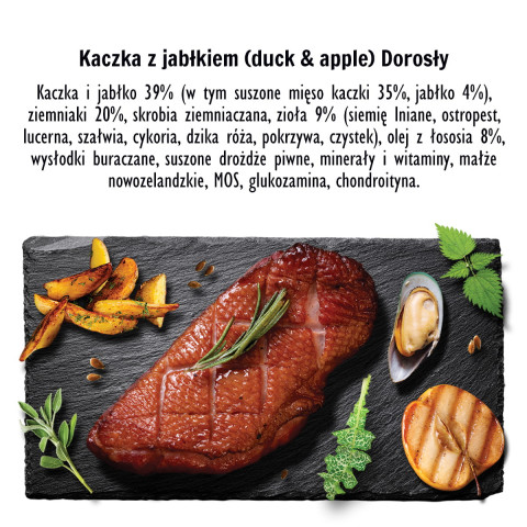 PAKA ZWIERZAKA Duck with apple M - trockenfutter für Hunde - 9kg - Fotogalerie 3