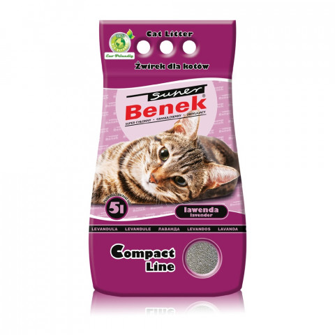 Certech Super Benek Compact Lavendel - Katzenstreu Klumpend 5 l - Fotogalerie 1