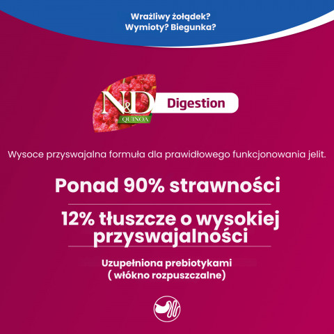 FARMINA N&D Quinoa Dog Digestion Lamb Adult Mini - Trockenfutter für Hunde - 2.5 kg - Fotogalerie 6