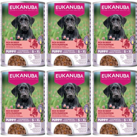 EUKANUBA Life Care Puppy Reich an Rind und Kürbis - Nassfutter für Hunde - 6x400g - Fotogalerie 1