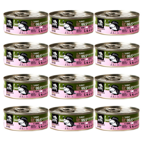 3COTY Turkey with chlorella Sterilised and overweight cats - nassfutter für Katzen - 12x80g - Fotogalerie 1