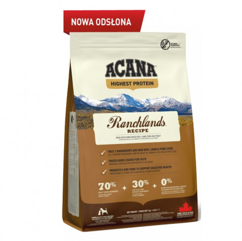 ACANA Highest Protein Ranchlands - trockenfutter für Hunde - 2kg - Fotogalerie 1