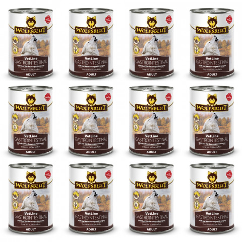 WOLFSBLUT VetLine Gastrointestinal Duck - Nassfutter für Hunde - 12x395g - Fotogalerie 1