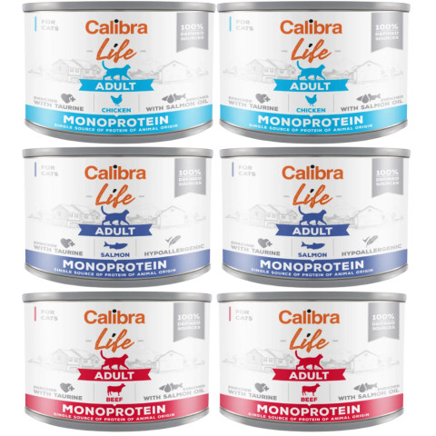 CALIBRA Cat Life Adult MIX - Nassfutter für Katzen - 6x200g - Fotogalerie 1