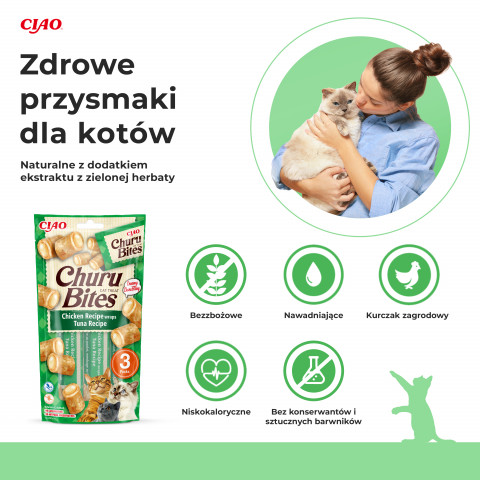 INABA Churu Bites Thunfisch mit Huhn - Katze behandeln - 3x10 g - Fotogalerie 7