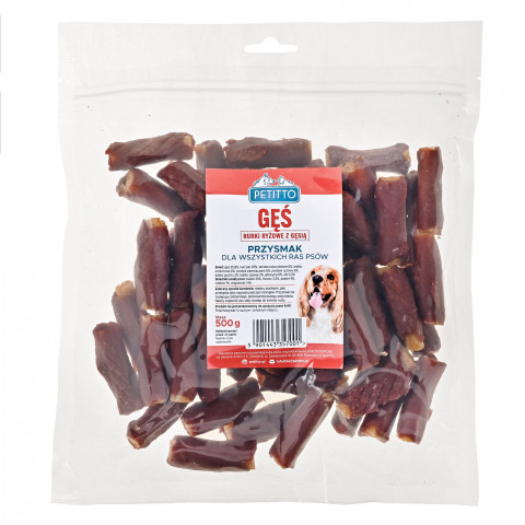 PETITTO Rice sticks with goose - leckerli für hunde - 500g - Fotogalerie 2