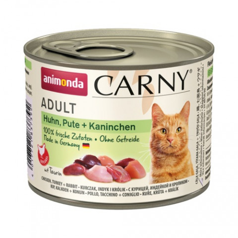 ANIMONDA Carny Adult Chicken, turkey, rabbit - nassfutter für Katzen - 200g - Fotogalerie 1