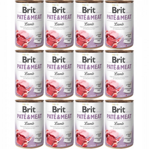 BRIT Paté & Meat Lamm - Nassfutter für Hunde - 12x400g - Fotogalerie 1