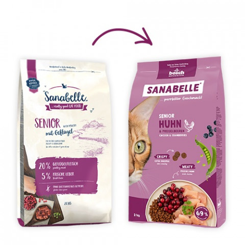 BOSCH Sanabelle Life Senior chicken & cranberries - trockenfutter für Katzen - 8kg - Fotogalerie 2