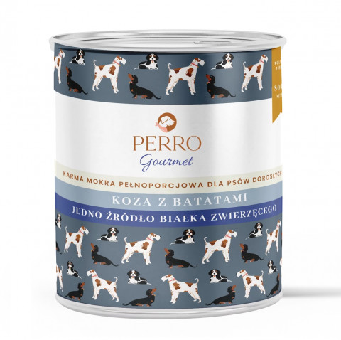 PERRO Gourmet Goat with sweet potatoes - Nassfutter für Hunde - 800g - Fotogalerie 1