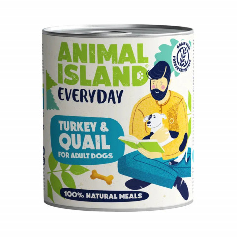 ANIMAL ISLAND Everyday Turkey and quail - Nassfutter für Hunde - 800g - Fotogalerie 1