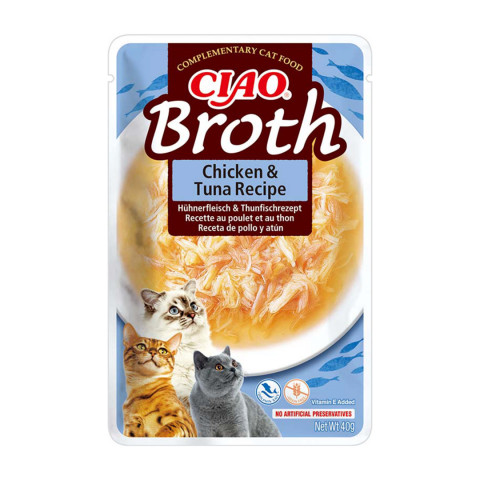 INABA Ciao Broth with chicken, salmon and tuna - Katze behandeln - 10x40g - Fotogalerie 5