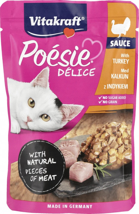 VITAKRAFT POESIE DELICE Truthahn für Katzen - Nassfutter für Katzen - 85 g - Fotogalerie 1