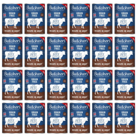 BUTCHER'S Original Recipe in gravy Kawałki z wołowiną w sosie - mokra karma dla psa - 24x400g - Fotogalerie 1