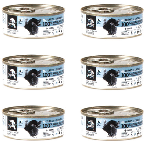 3COTY Turkey with chicken For kittens - nassfutter für Katzen - 6x80g - Fotogalerie 1
