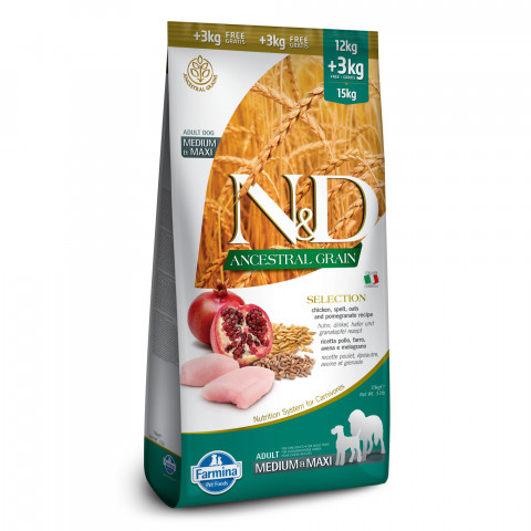 Farmina Pet Food N&D Ancestral Grain Canine 15 kg Adult Huhn - Fotogalerie 9