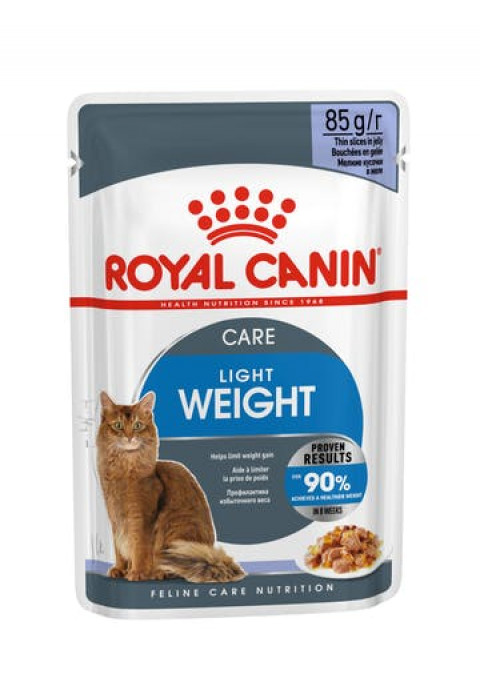 ROYAL CANIN FCN Light Weight Care in Gelee - Nassfutter für ausgewachsene Katzen - 12x85g - Fotogalerie 1