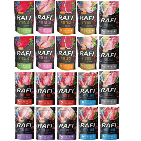 DOLINA NOTECI Rafi MIX Geschmacksrichtungen - Nassfutter für Hunde - 20x500 g - Fotogalerie 1