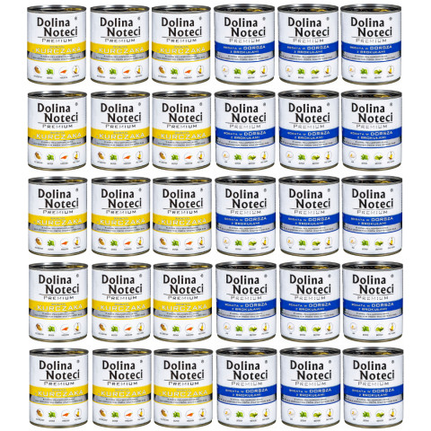 DOLINA NOTECI Premium MIX 2 GESCHMÄCKER – Nassfutter für Hunde – 30x800g - Fotogalerie 1