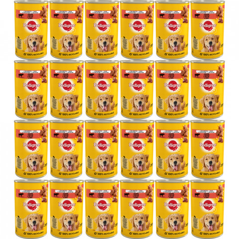 PEDIGREE Adult Rind in Gelee – Nassfutter für Hunde – 24×400 g - Fotogalerie 1