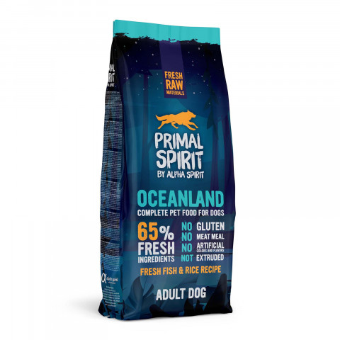 PRIMAL SPIRIT Oceanland Ryba – halbfeuchtes Hundefutter für allergische Hunde – 12 kg - Fotogalerie 1