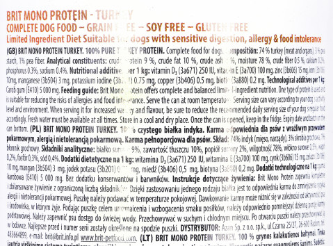 BRIT Mono Protein Turkey - Nassfutter für Hunde - 400 g - Fotogalerie 2
