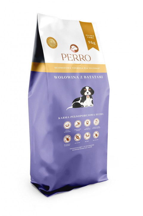 PERRO Junior Beef with sweet potatoes - trockenfutter für Hunde - 9kg - Fotogalerie 1