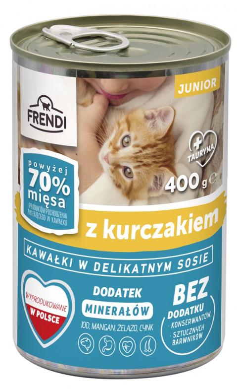 FRENDI Junior with Chicken chunks in delicate sauce - nassfutter für Katzen - 400g - Fotogalerie 1