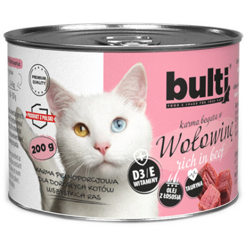 BULTI Hackfleisch MIX 5 Geschmacksrichtungen – Nassfutter für Katzen – 30 x 200 g - Fotogalerie 3