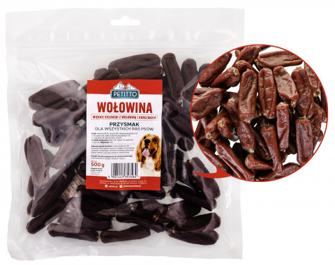 PETITTO Soft beef sausages - leckerli für hunde - 500g - Fotogalerie 5