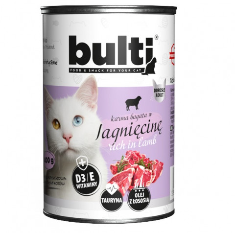 BULTI Rich in lamb - nassfutter für Katzen - 400g - Fotogalerie 1