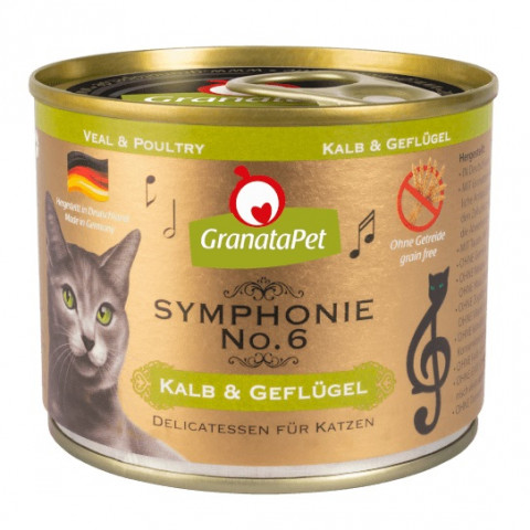 GRANATAPET Symphonie No.6 Veal and poultry - nassfutter für Katzen - 200g - Fotogalerie 1