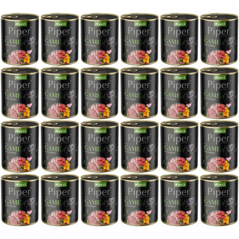 DOLINA NOTECI Piper Animals mit Wild und Kürbis - Nassfutter für Hunde - 24x800g - Fotogalerie 1