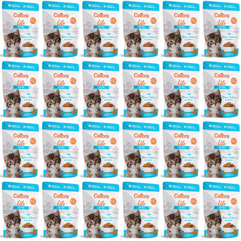 CALIBRA Cat Life pouch Kitten Salmon in gravy - Nassfutter für Katzen - 24x85g - Fotogalerie 1