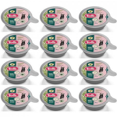 FOLK Kitten Zartes Gericht für Kitten mit Pute – Nassfutter für Katzen – 12x85g - Fotogalerie 1